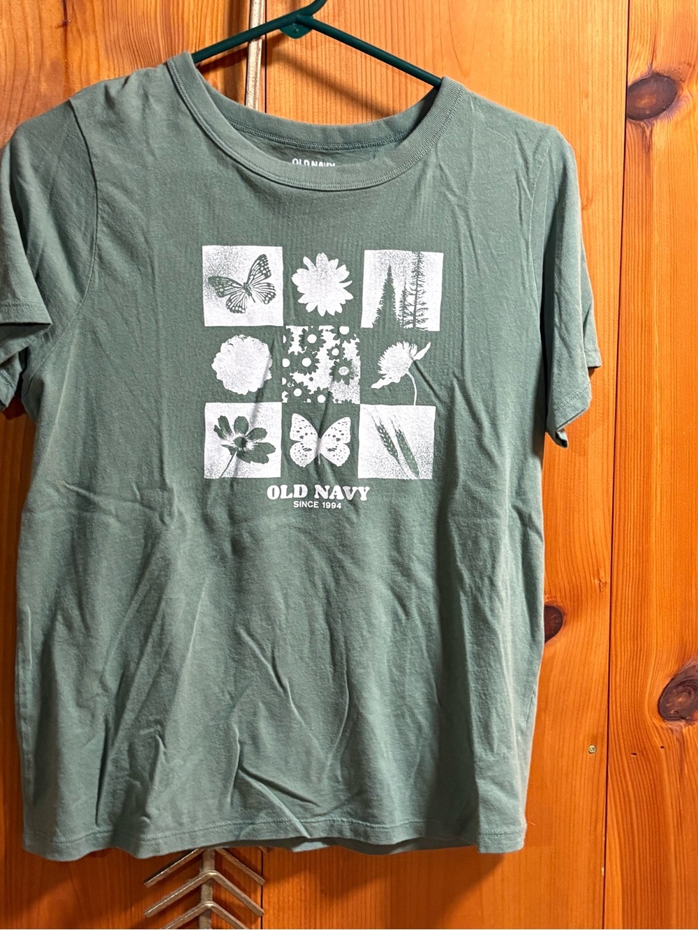 Old Navy Olive Green Crew Neck Tee